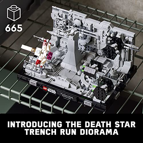 LEGO Star Wars Death Star Trench Run Diorama Building Set for Adults (665 Pieces)