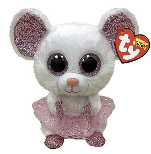TY Nina Mouse with Tutu Beanie Boo Stuffed Animal, Multicoloured - sctoyswholesale