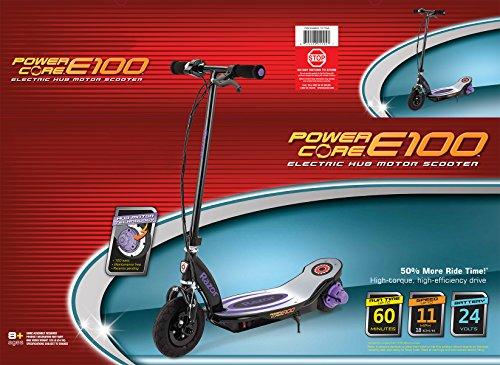 Razor Power Core E100 Electric Scooter - Aluminum Deck - Purple - sctoyswholesale