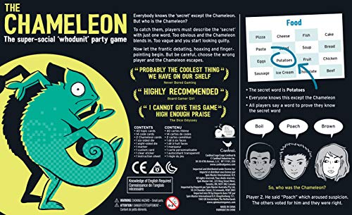 The Chameleon, Award-Winning Board Game for Families & Friends - sctoyswholesale