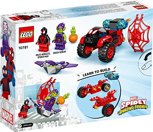 LEGO Marvel Spidey Miles Morales: Spider-Man’s Techno Trike 10781 Building Toy Set for Kids, Boys, and Girls Ages 4+ (59 Pieces)