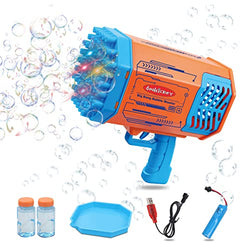 Doohickey Bubble Blaster Bubble Making Gun, 1000 Bubbles per Minute, 2 Bubble Solution, 20-30 Minutes Working Time