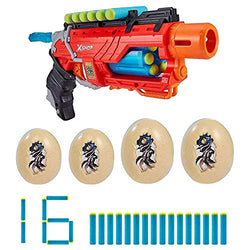 X-Shot Dino Attack Dino Striker Foam Dart Blaster (16 Darts, 4 Eggs) by ZURU