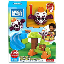 Mega Bloks Peek A Blocks Panda Slide with Big Building Blocks - sctoyswholesale