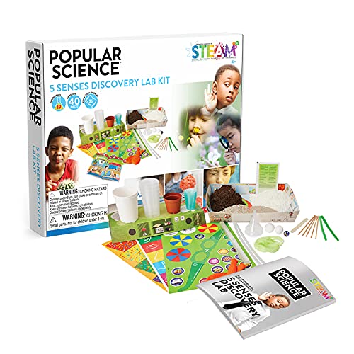 POPULAR SCIENCE 5 Senses Discovery Lab Science Kit | STEM Toys and Gif ...