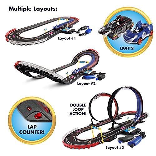 Slot Car Race Set B/O SART Super Loop Sonic & Shadow Slot Car (Approx. 18 Feet Tracks)