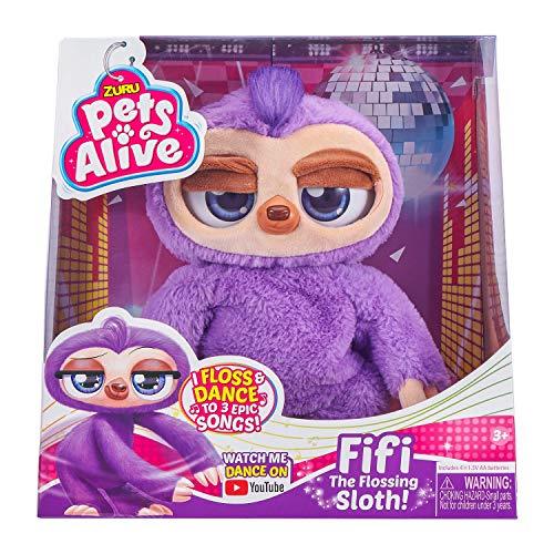 Pets Alive Fifi the Flossing Sloth Battery Powered Dancing Robotic