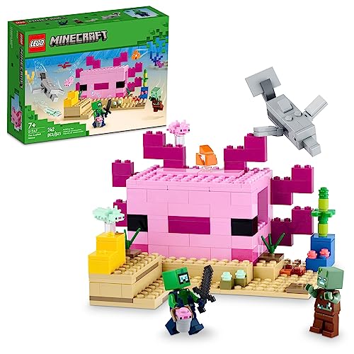LEGO Minecraft The Axolotl House 21247 Building Toy Set, Creative Adve –  StockCalifornia