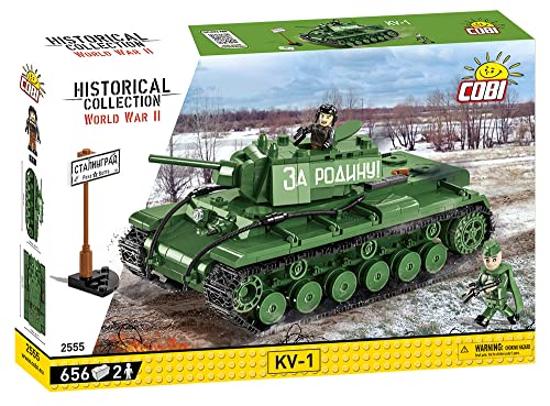 COBI Historical Collection: World War II KV-1 Heavy Tank (2555) , Green - sctoyswholesale