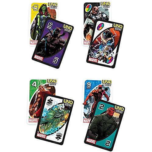 UNO FLIP Marvel Card Game with 112 Cards – StockCalifornia
