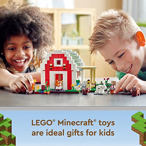 LEGO Minecraft The Red Barn Building Toy Set for Kids, Girls, and Boys Ages 9+ (799 Pieces)