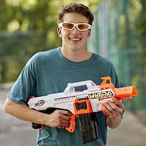 NERF Ultra Select Fully Motorized Blaster, Fire for Distance or Accuracy, Includes Clips and Darts - sctoyswholesale