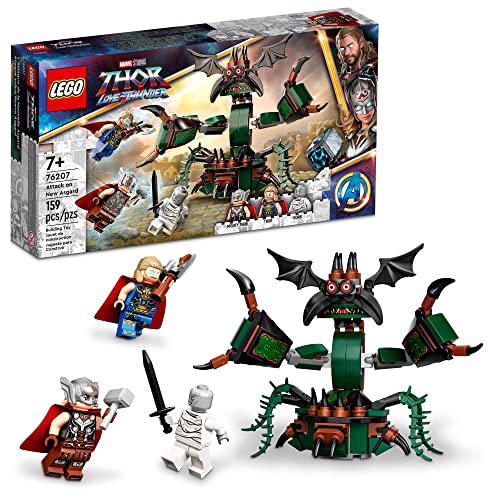 LEGO Marvel Attack on New Asgard 76207 Building Kit; Thor Construction Toy with 2 Minifigures for Kids Aged 7+ (159 Pieces)