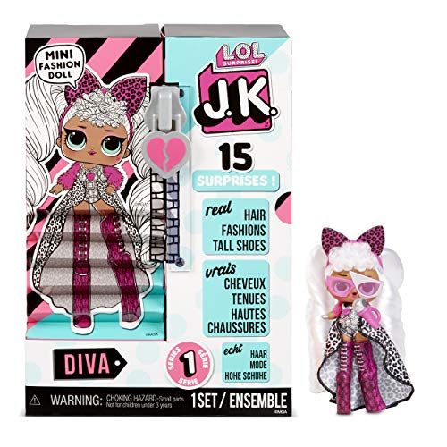L.O.L. Surprise! JK Diva Mini Fashion Doll with 15 Surprises - sctoyswholesale