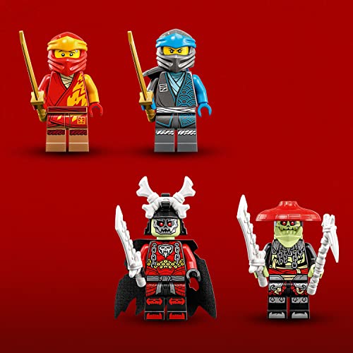 LEGO NINJAGO Kai’s Mech Rider EVO, Upgradable Ninja Motorbike Toy, Mech Action Figure and 2 Bone Warrior Minifigures