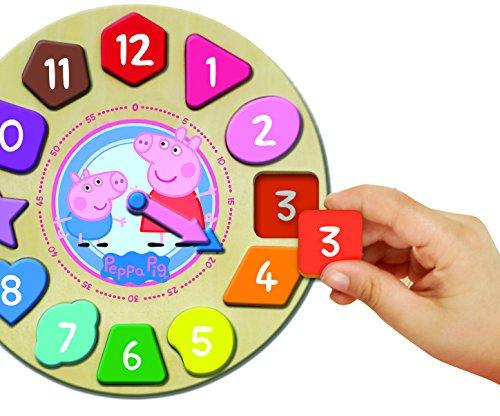 Peppa Pig Shape Sorter Clock Puzzle (12Piece) - sctoyswholesale