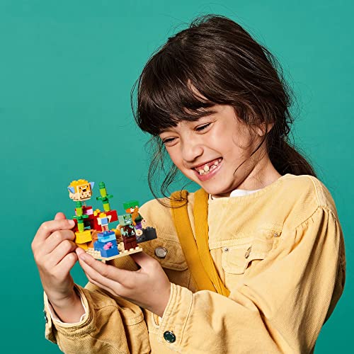 LEGO Minecraft The Coral Reef Toy Building Set 21164 Pretend Play Minecraft Toy with Alex, Puffer Fish and Zombie Figures, Ideal Gift for Kids Who Love Minecraft, Boys & Girls Age 7+ Years Old