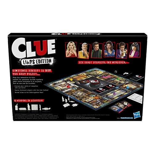 Clue Liars Edition Board Game; Murder Mystery Game for Kids 8 and Up; Expose Dishonest Detectives with The Liar Button - sctoyswholesale