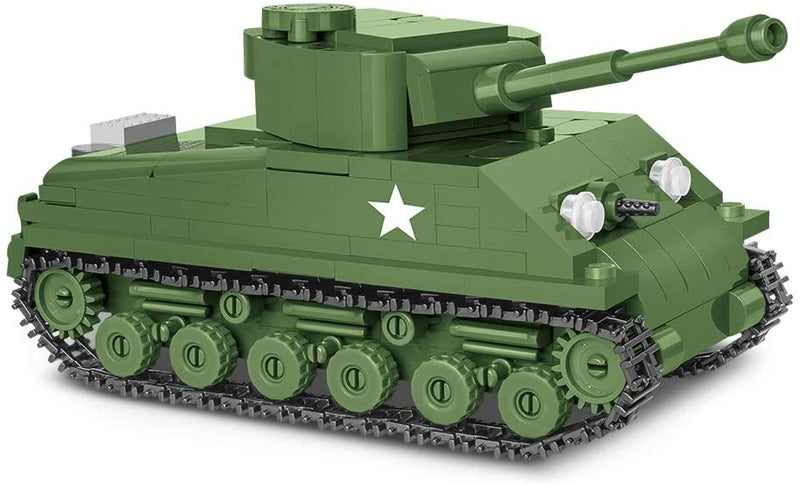 COBI Historical Collection M4A3E8 Sherman (Easy Eight) Tank, Army Green - sctoyswholesale