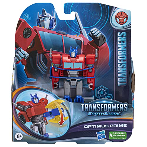 Transformers Toys EarthSpark Warrior Class Optimus Prime Action Figure, 5-Inch