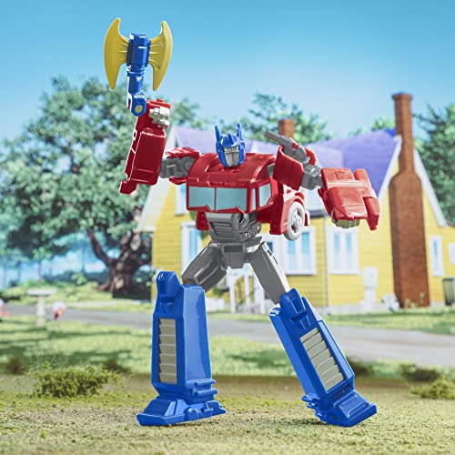 Transformers Toys EarthSpark Warrior Class Optimus Prime Action Figure, 5-Inch