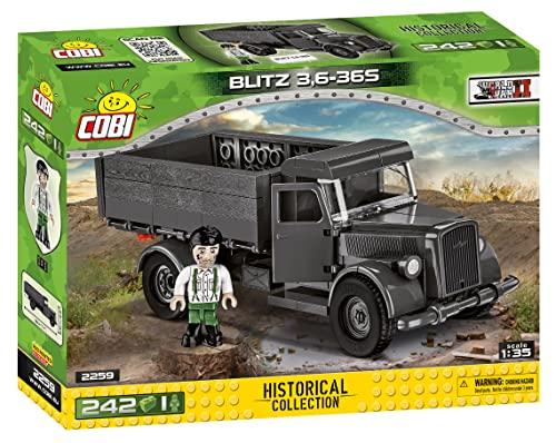 COBI Historical Collection: World War II Blitz 3.6-36S Vehicle, Black - sctoyswholesale