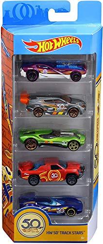 HOT WHEELS 50th Track Stars 5-pack - sctoyswholesale
