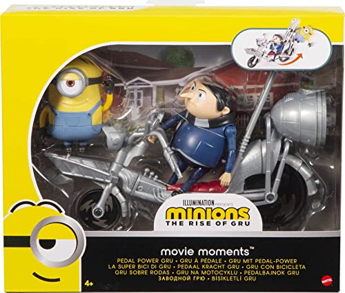 Minions: The Rise of Gru Movie Moments Pedal Power Gru Approx 4-in/10-cm Action Figure - sctoyswholesale