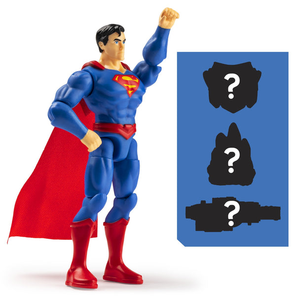 DC Comics 4-inch SUPERMAN Action Figure with 3 Mystery Accessories, Adventure 8 - sctoyswholesale