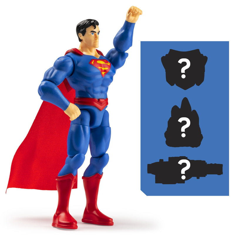 DC Comics, 4-Inch Action Figure with 3 Mystery Accessories Superman