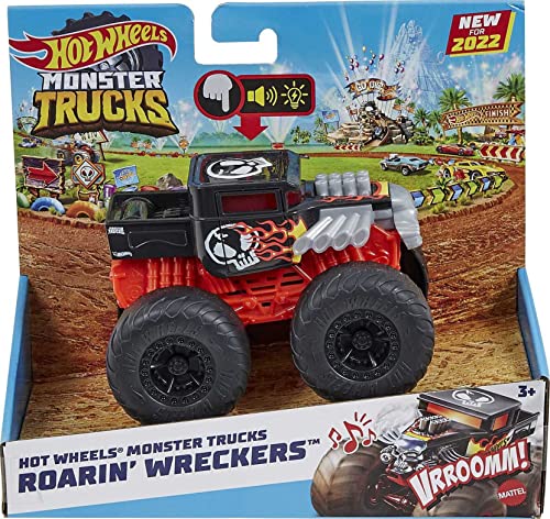 Hot Wheels Monster Trucks Roarin’ Wreckers, 1 1:43 Scale Truck - sctoyswholesale