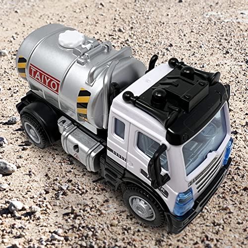 R/C Mini Petroleum Truck, 1:40 Scale, Silver, 2.4GHz Remote Control, Full Function - sctoyswholesale