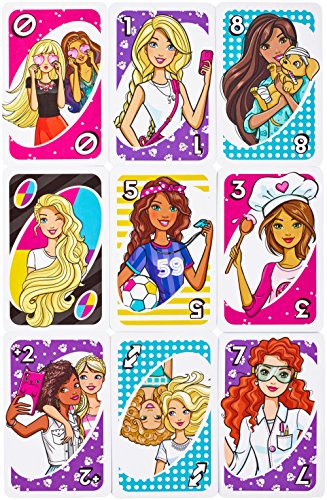 UNO Barbie Card Game, Matching Barbie Characters - sctoyswholesale