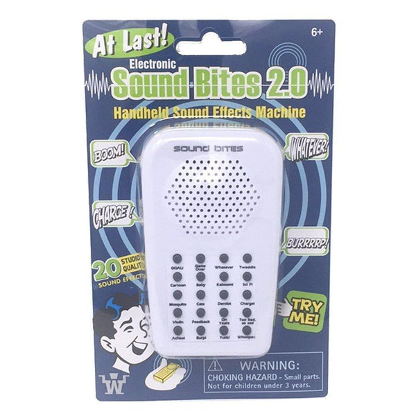 Westminster Electronic Sound Bites 2.0, Handheld Sound Effect Machine, White - sctoyswholesale