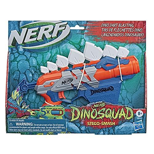 Nerf DinoSquad Rex-Rampage Motorized Dart Blaster, 10-Dart Clip, 20 Nerf  Darts, 10-Dart Storage- T-Rex Dinosaur Design - Nerf