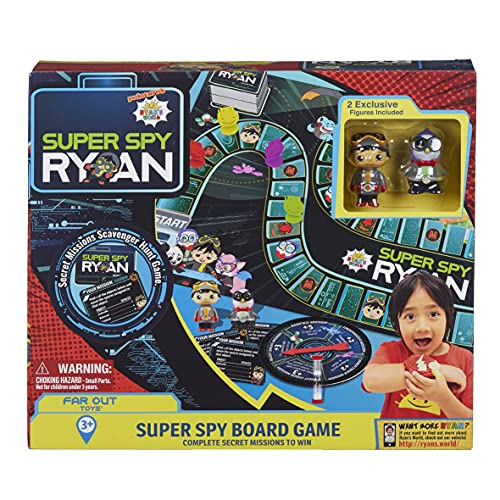 Ryan's World Super Spy Board Game, Mission Scavenger Hunt to Pack
