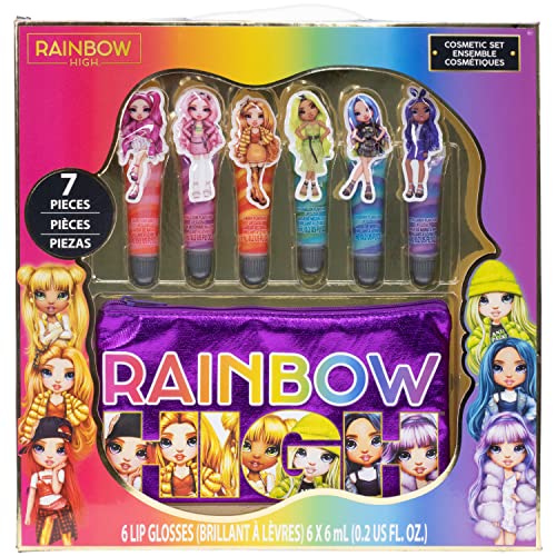 Rainbow High - Townley Girl MGA Makeup Set with 6 Flavored and Swirled Lip Glosses  With 6 Lip Glosses and Bonus Bag, - sctoyswholesale