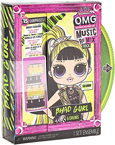 LOL Surprise OMG Remix Rock Bhad Gurl Fashion Doll with 15 Surprises - sctoyswholesale