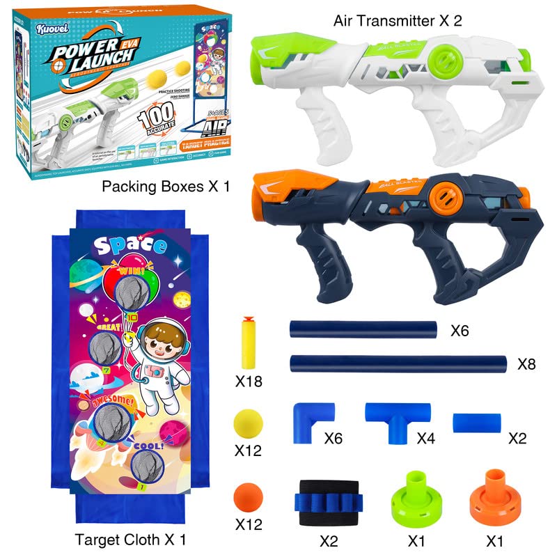 Shooting Game Toy for Boys, Foam Ball Popper Air Guns with