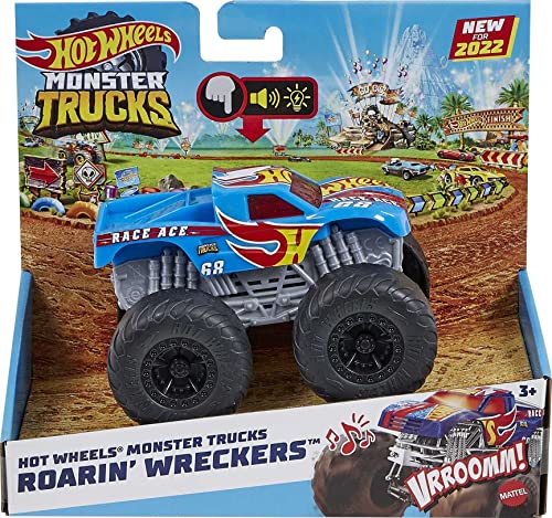 Hot Wheels Monster Trucks Roarin’ Wreckers, 1 1:43 Scale Truck - sctoyswholesale