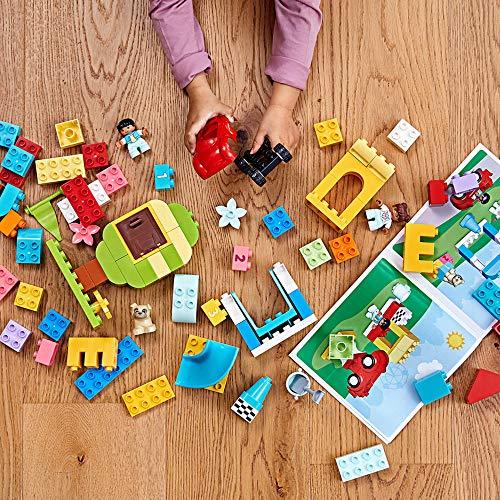 LEGO DUPLO Classic Deluxe Brick Box 10914 Starter Set with Storage Box, Great Educational Toy for Toddlers 18 Months and up, New 2020 (85 Pieces) - sctoyswholesale