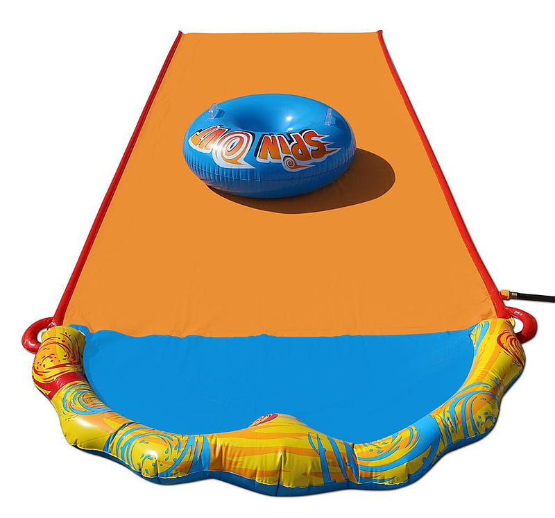 Spin Out Extra Wide Inflatable Outdoor Water Slide - sctoyswholesale