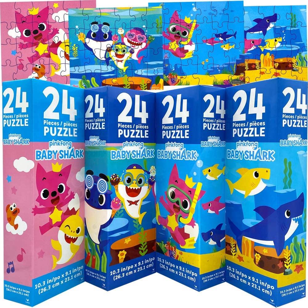 Baby Shark Jigsaw Puzzle, Board Game in Tower Box, (VARY