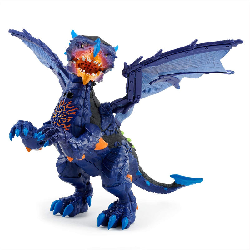 WowWee Untamed Legends Dragon - Vulcan (Dark Blue) - Interactive Toy - sctoyswholesale