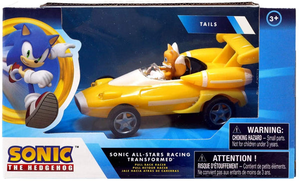 NKOK Sonic Transformed All-Stars Racing Pull Back Action: Tails 5" inches - sctoyswholesale