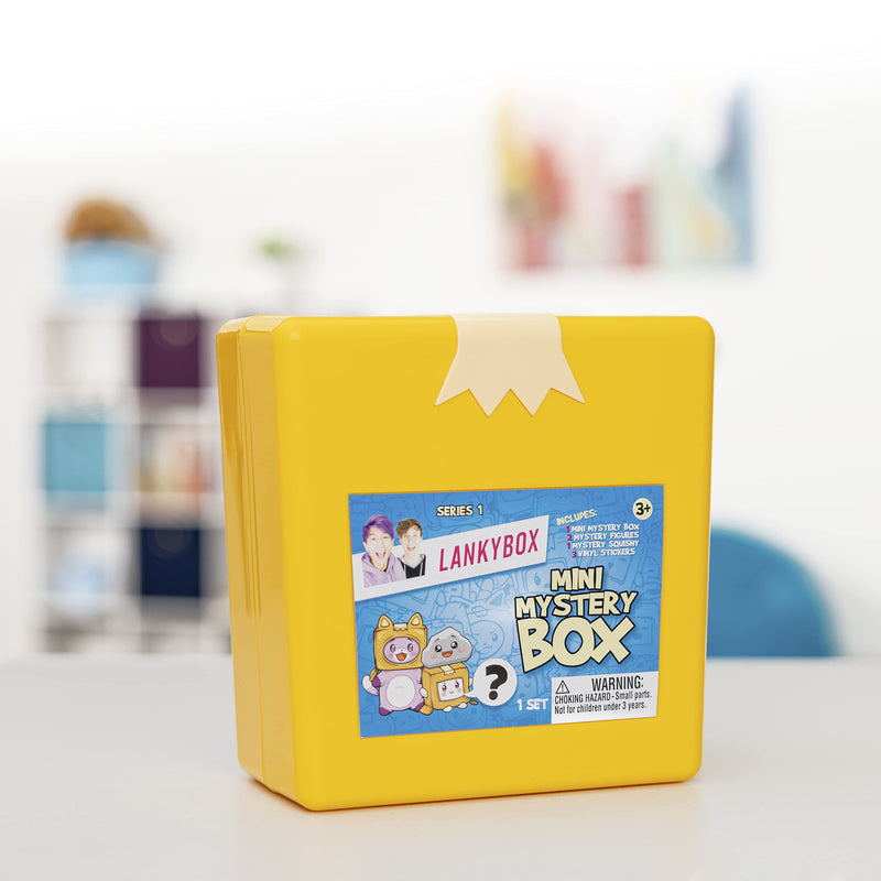 LankyBox Mini Mystery Box, for The Biggest Fans, 2 Mystery Figures, 1 Squishy Figure, a pop-it, and 3 Stickers
