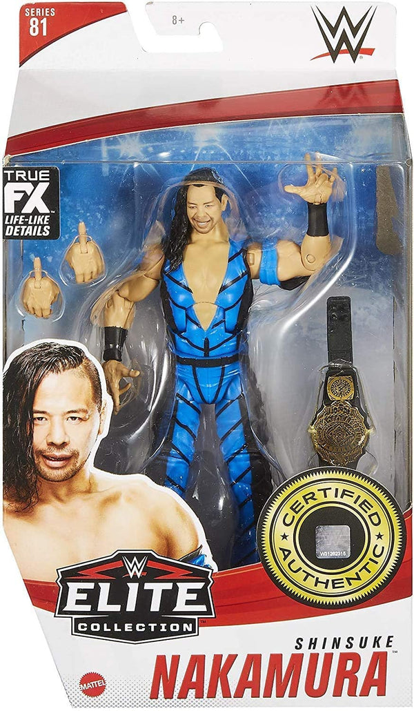 WWE Shinsuke Nakamura Elite Collection Series 81 Action Figure 6 in Posable Collectible Gift Fans Ages 8 Years Old and Up - sctoyswholesale