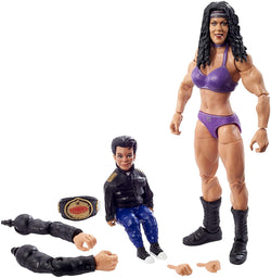 WWE Wrestlemania 37 Elite Collection Chyna Action Figure with Women’s Championship and Paul Ellering and Rocco BuildAFigure Pieces6 in Posable Collectible Gift Fans Ages 8 Years Old and Up - sctoyswholesale