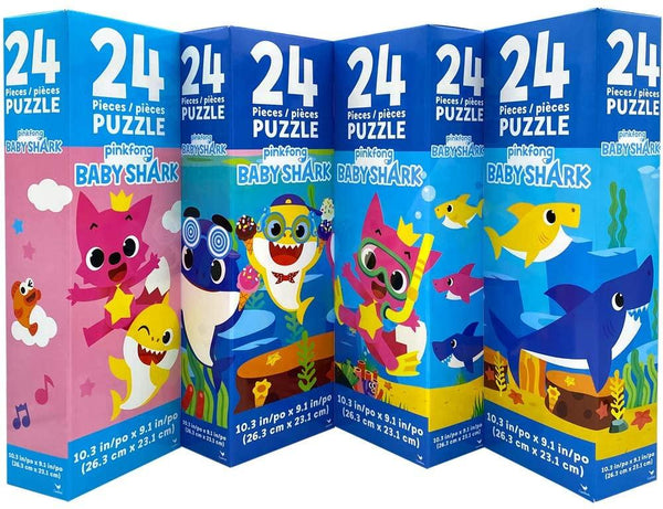 Baby Shark Jigsaw Puzzle, Board Game in Tower Box, (24 pcs) - sctoyswholesale