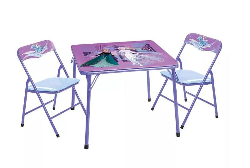 Disney Frozen Activity Table Set with 2 Kids' Chairs